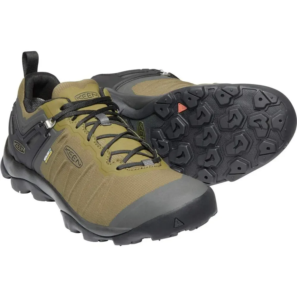 KEEN MEN’S VENTURE LOW HEIGHT WATERPROOF HIKING SHOE, DARK OLIVE/RAVEN, 10 D US